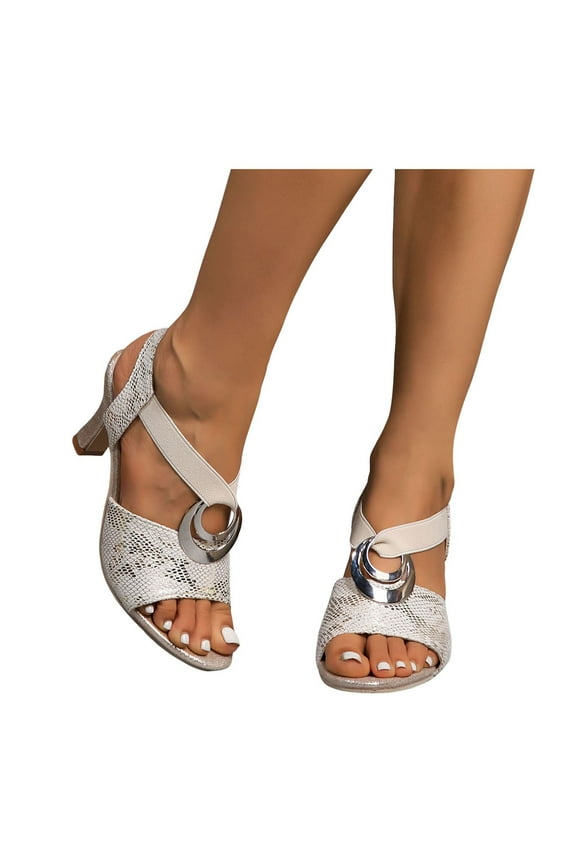 Kitten High Heel Dressy Sandals for Women Ladies 2025 Summer Leather Peep Toe Slingback Heeled Dress Sandals