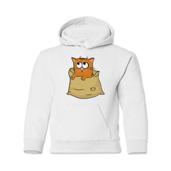 Kitten In A Bag Hoodie Juniors -Image by Shutterstock,  x-Large