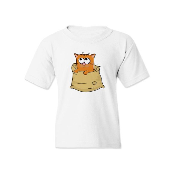Kitten In A Bag T-Shirt Juniors -Image by Shutterstock, Small