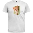 thumbnail image 1 of Kitten In Green Pot White T-Shirt - Small, 1 of 1