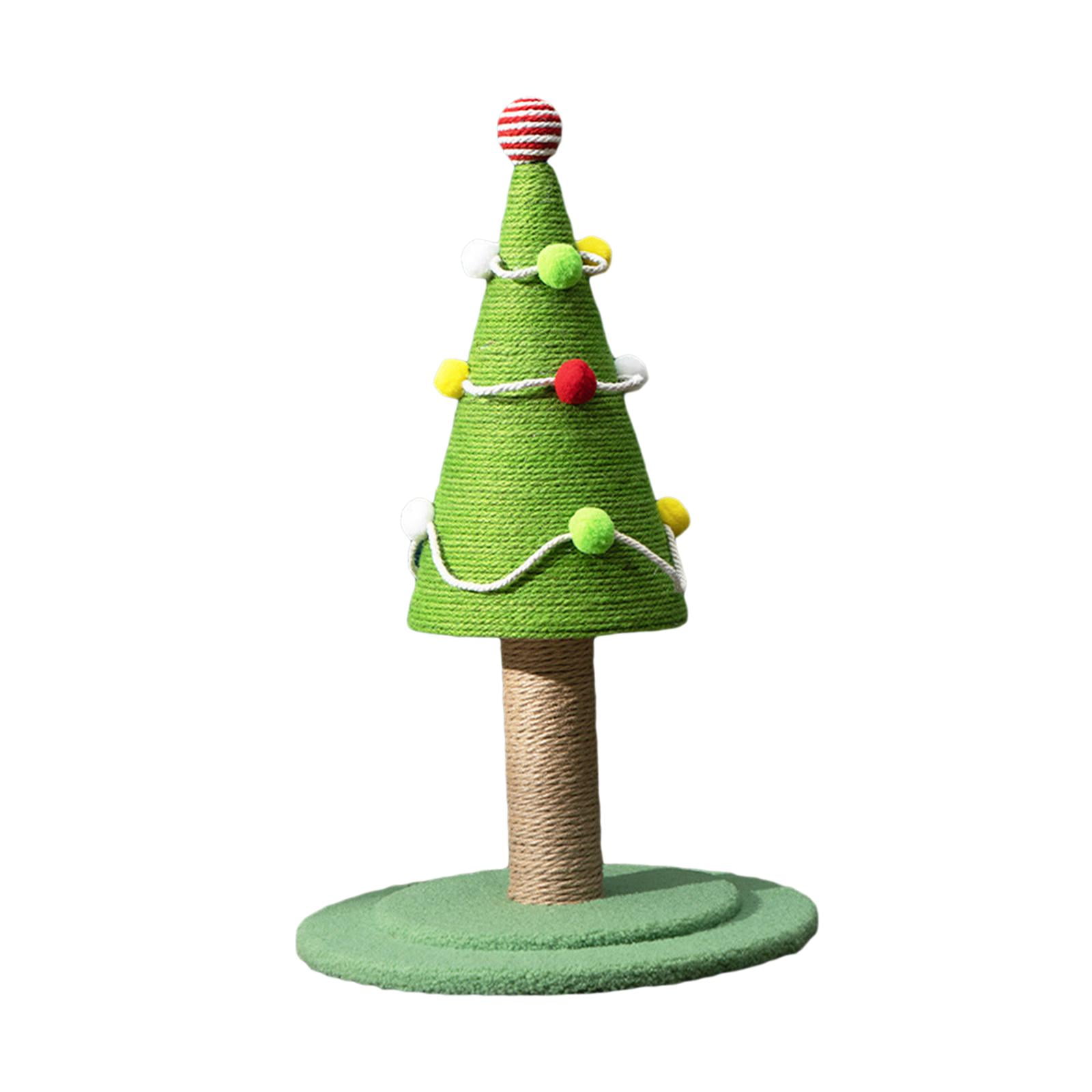 Kitten Kitty Sisal Scratch Christmas Tree Cat Scratcher for Adult Large