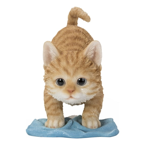 Kitten Mopping The Floor - Ultra Realistic Garden Statue