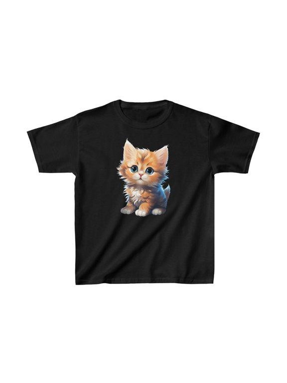 Kitten, Orange Tabby Cat - Kids Heavy Cotton™ Tee