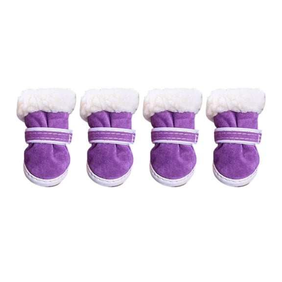 Kitten Paw Protector Boots Slip On Cat Shoes with Fastener for Walking on Cold Pavement Indoor Play and Winter Outdoor Trips for Everyday Use at Home Work and Outdoors