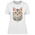 thumbnail image 1 of Kitten Polygon Geometric T-Shirt Women -Image by Shutterstock, Female x-Large, 1 of 2