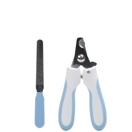 Kitten Professional Stainless Steel Nail File Scissors Dog Trimmer Pet Nail Clipper Claw Cutters BLUE S