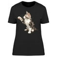 thumbnail image 1 of Kitten: Raising A Paw T-Shirt Women -Image by Shutterstock, Female x-Large, 1 of 2