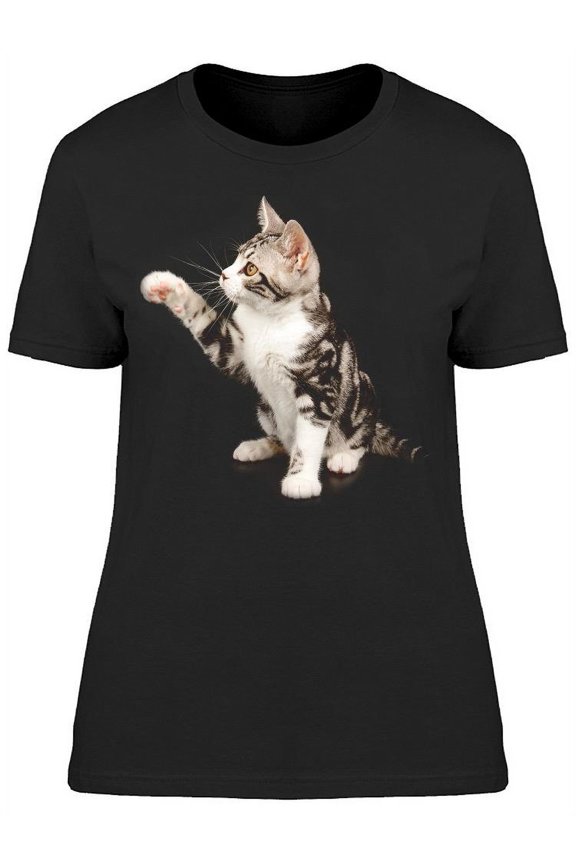 Kitten: Raising A Paw T-Shirt Women -Image by Shutterstock, Female x-Large
