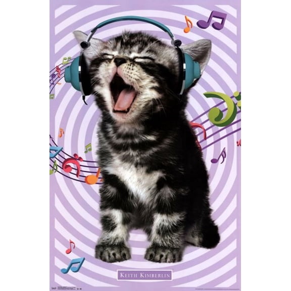 Kitten - Singing 14 Poster Print (22 x 34)