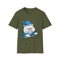 thumbnail image 1 of Kitten Sleep cap PJ Bedtime Men Women Kids Tshirt, 1 of 4
