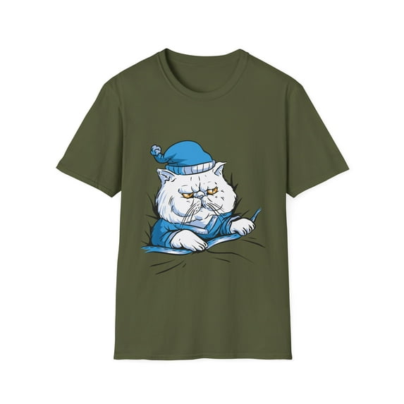 Kitten Sleep cap PJ Bedtime Men Women Kids Tshirt