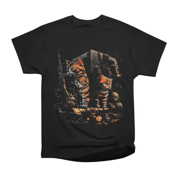 Kitten Soldiers T-Shirt Tee Gift For Him Merch For Her Apparel For Friend