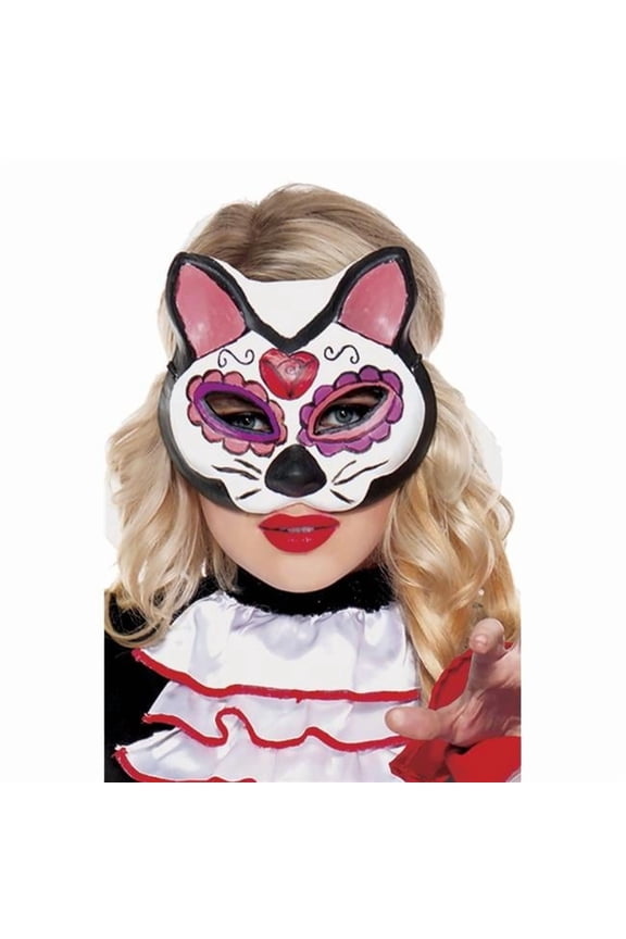 Kitten Spirit Mask, White