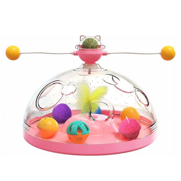 Kitten Toy, Kitten Toy Indoor for Kitten, Interactive Kitten Toy, Kitten Toy for Indoor Kittens, Multi-Function Toy(C)