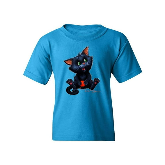 Kitten With A Ball T-Shirt Juniors -Image by Shutterstock, x-Small