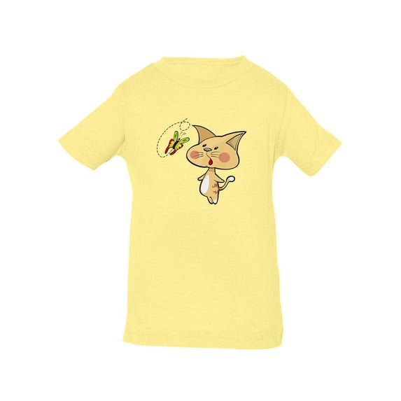 Kitten With A Butterfly T-Shirt Infant -Image by Shutterstock, 12 Months