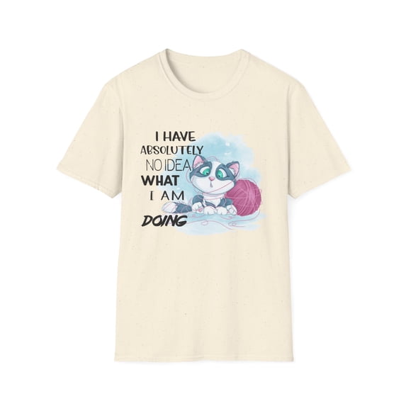 Kitten Yarn Novelty Knitting Humor Kitty Animal Lover Tees