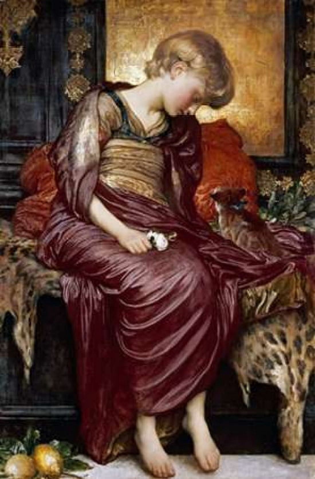 Kittens Canvas Art - Lord Frederick Leighton (12 x 18)