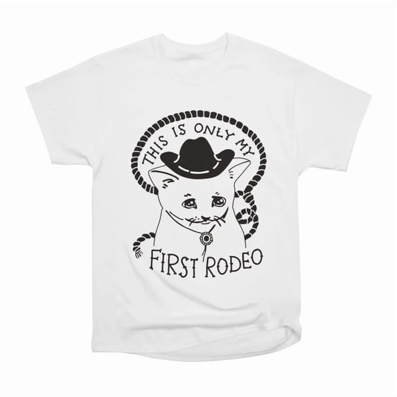 Kittens First Rodeo Black T-Shirt Tee Gift For Him Merch For Her Apparel For Friend