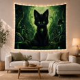 thumbnail image 1 of Kittens Fluffy Kitten with Vivid Eyes Sitting Upright, Playful Fantasy for Cat Lovers, Cat Wall Art, Mother'S Day Gift, Tapestry Wall Hanging for Bedroom, Living Room and Dorm, 1 of 7