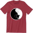 thumbnail image 1 of Kittens Ying Yang Men Fashion Tumblr Hippy Hippie Peace Kitty Cats T-Shirt, 1 of 4