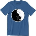 thumbnail image 1 of Kittens Ying Yang Men Fashion Tumblr Hippy Hippie Peace Kitty Cats T-Shirt, 1 of 4