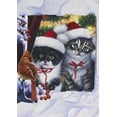 thumbnail image 1 of Kittens in Window Toland Art Banner, 1 of 1