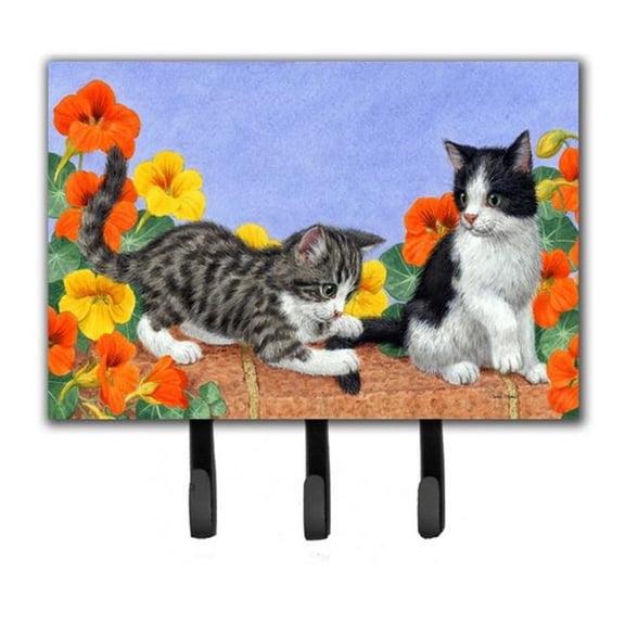 Kittens on Wall Leash or Key Holder