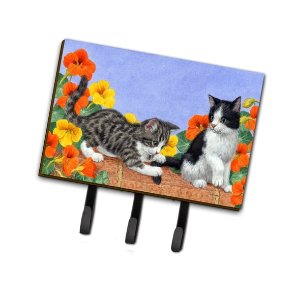 Kittens on Wall Leash or Key Holder