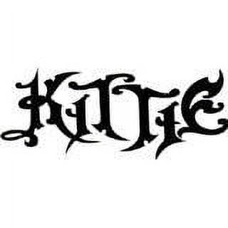 Kittie Picture Art – Kids Girls Bedroom – Peel & Stick Sticker - Vinyl Wall Decal