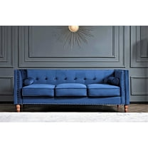 Kittleson 83'' Velvet Square Arm Sofa