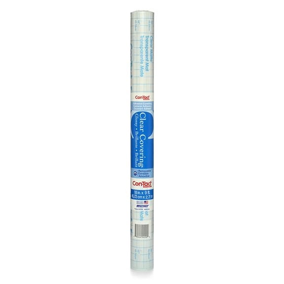 Kittrich Con-Tact Contact Adhesive Roll, Clear Glossy - 6 Roll