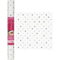 Kittrich Corp Con-Tact Grip Print Non-Adhesive Shelf Liner - Pack of 4