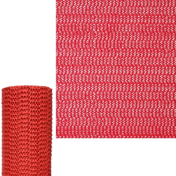 Kittrich Corp Display-Case Liner, Durable, Soft, Non-Adhesive, Non-Slip 3 Feet x 60 Feet, Red