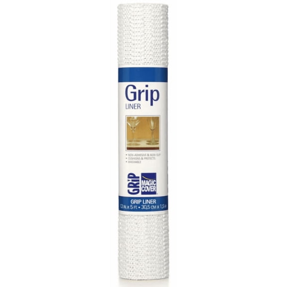 Magic Cover Thick Grip Paper Liner 12-inch x 5 ft Roll (Pack of 24)