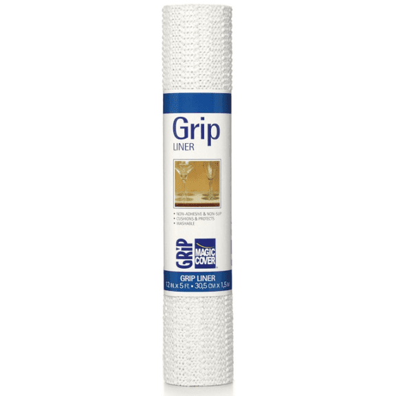 Magic Cover Thick Grip Paper Liner 12-inch x 5 ft Roll (Pack of 3)