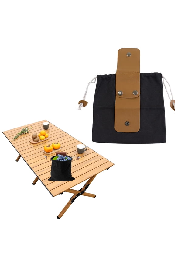 Food Storage Kitchen Organizers Foraging Bag Waxed Canvas Bag Leather Foraging Basket For Camping Hiking Hunting Grocery Storage