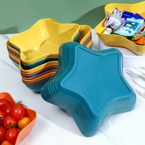 Kittvzx Kitchen Organizers foodstuff tray Five Pointed Star Shaped Bowl Plastic Small Serving Bowl For Dessert Snack Ice Or Dessert Bowl