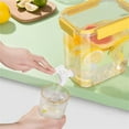 thumbnail image 1 of Kittvzx Storage Containers Stackable Beverage Dispenser With Lid And Faucet Food Grade Plastic Refrigerator Dispenser For Lemonade Cold Juice Injection Cooler Iced Tea, 1 of 9