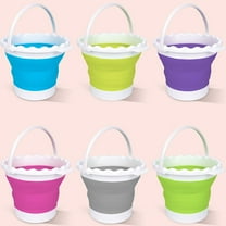 Kittvzx Storage Containers with lids 3L Foldable Silicone Paint Brush Cleaner Paint Cup Watertight Painting Supplies Suitable For Kids Adults Painting Acrylic Watercolor Studio Classroom