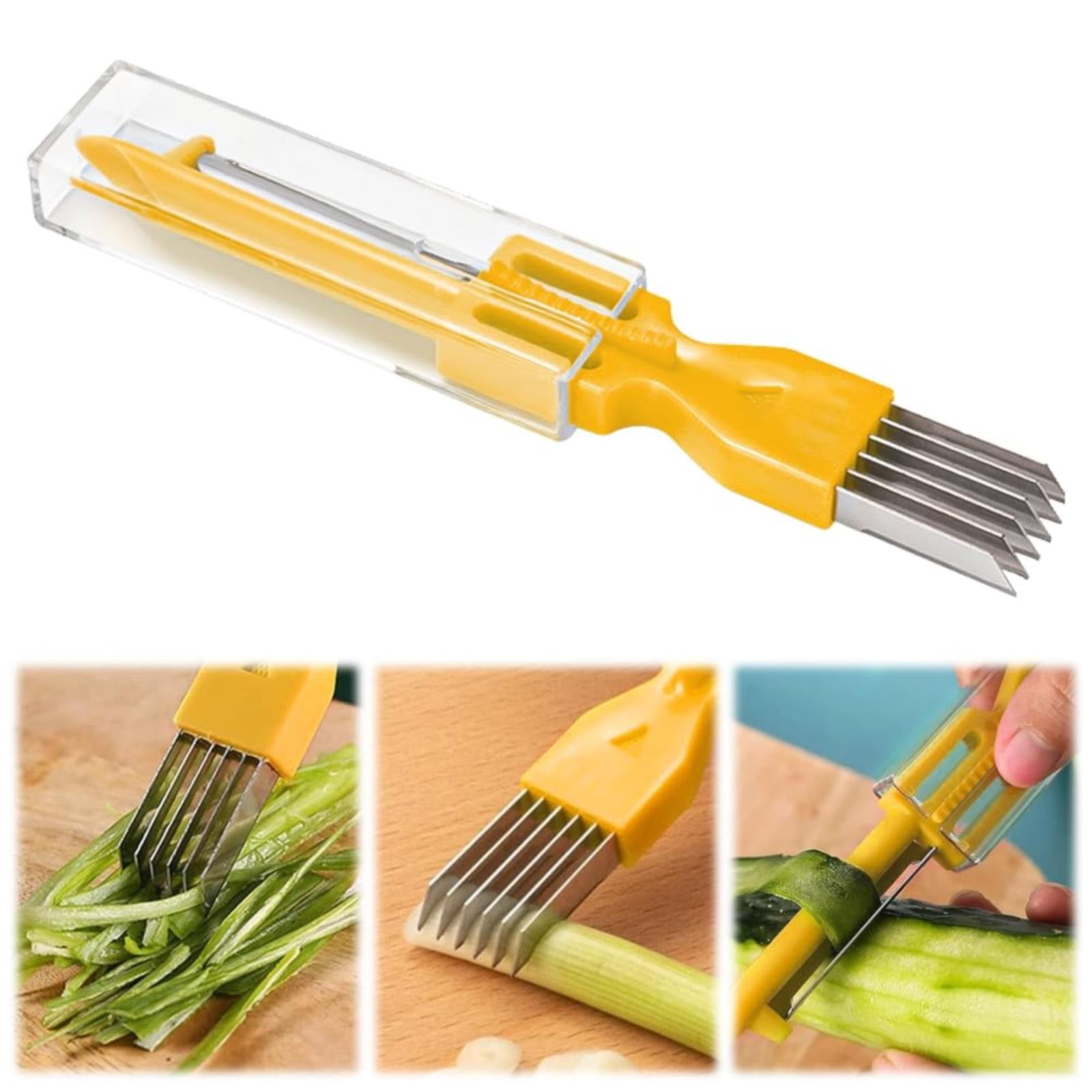 Kittvzx Vegetable Cutter kitchen and dining 2 In 1 Silk The Stainless ...