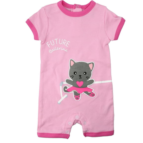 Pavilion Gift Company - Kitty Ballerina - 6-12 Months Romper