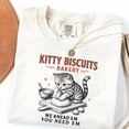 thumbnail image 1 of Kitty Biscuits Bakery T-Shirt, Funny Cat Sourdough Shirt, Cute Cat Bakery Tee, We Knead Em You Need Em Shirt, Cat Lover Baker Gift, 1 of 8