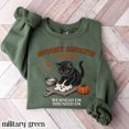 thumbnail image 1 of Kitty Biscuits Sweatshirt Spooky Season Sweater Black Cat Halloween Fall Pullover, 1 of 5