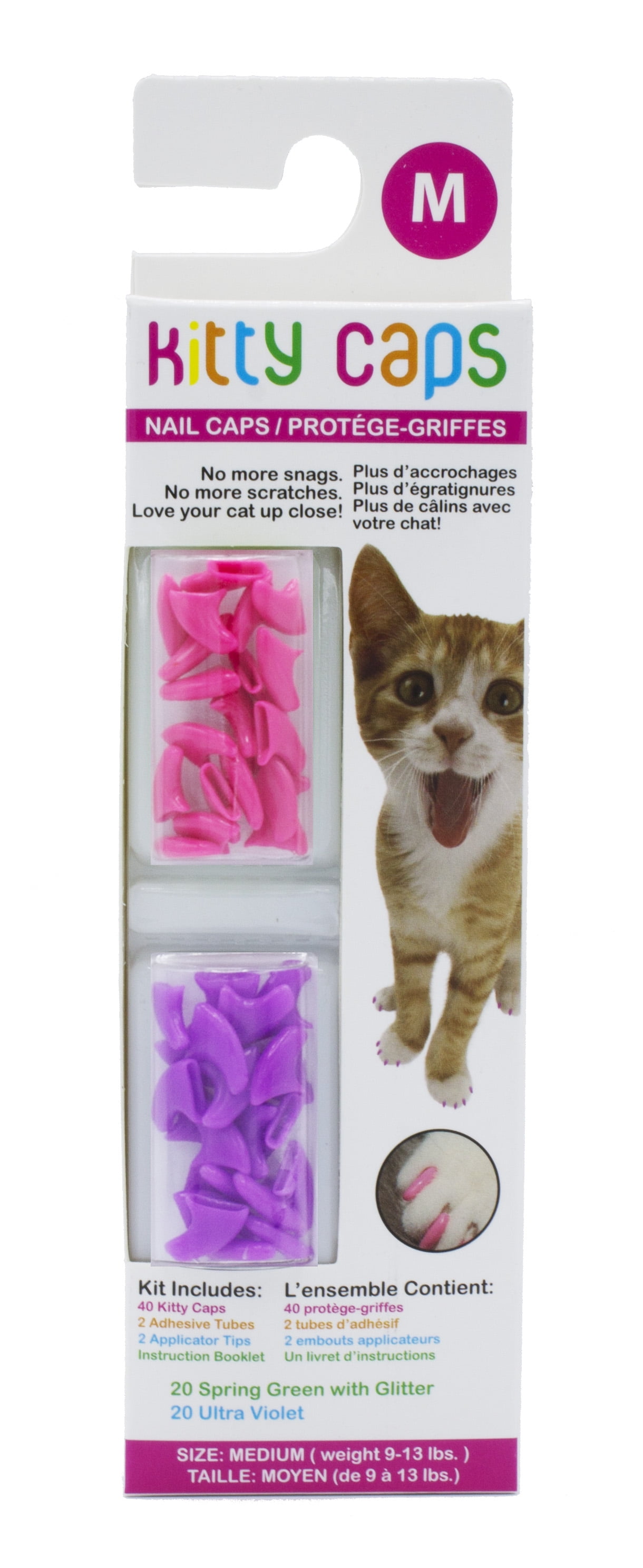Kitty Caps Nail Caps for Cats Safe, Stylish & Humane Alternative to