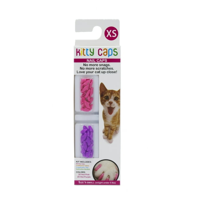 Kitty Caps Nail Covers for Cats, Safe, Stylish & Humane Alternative to
