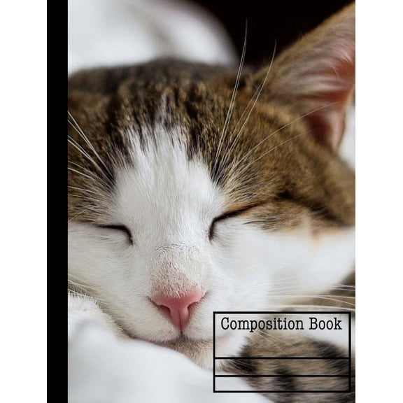 Kitty Cat Composition Book - Wide Ruled: Wide Ruled - 7.44 x 9.69 - 101 Sheets/202 Pages (Paperback)