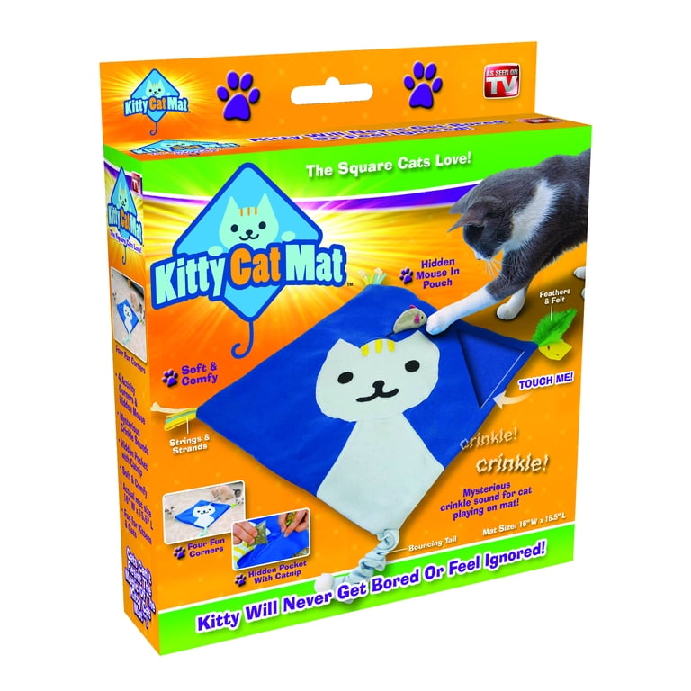 Cat Play Mat With Hanging Toys Activity Center For Bored Cats