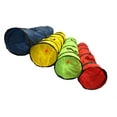 thumbnail image 1 of Kitty Cat Play Tunnel Pet Toy - Four Exit Holes - 4 Feet Long - Yellow, 1 of 1