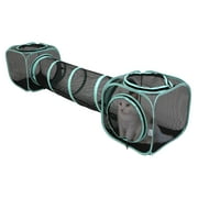 Kitty City, Cat Toys, Outdoor 2-Way Mesh Pop-Open Cat Tunnel, Multi-Color, O/S